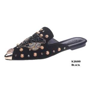 Sandals Slope O w l Diamond Studed K2600