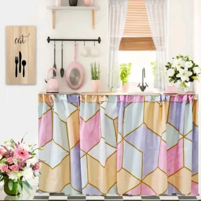 Gorden Kolong Dapur Minimalis Murah Kolong Korden Meja Dapur Plus Tali Size Tinggi 75 cm Lebar 100 cm