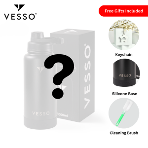 VESSO Thermal Vacuum Insulated Tumbler with Carrying Handle – 1000ml & 1200ml Large Capacity Stainless Steel Hot & Cold Flask for Sports Office Travel & Outdoor