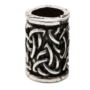 Medieval Style Hair Tube Beads Rune Beard Bead Norse Dreadlock Beads for Hair Decoration Bracelets DIY Supplies