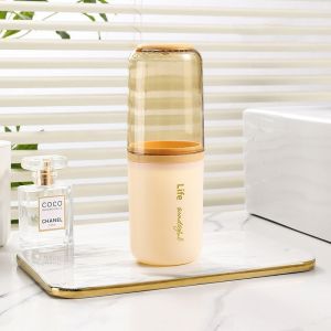 Soap Case Toothbrush Cup Travel Set Portable Toothbrush Holder Draining Soap Storage Box