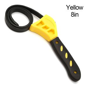 OKKFINE Adjustable Opener Plumbing Oil Filter Jar Lids Tighten Loosen Belt Wrenches Rubber Strap Wrench Pipeline Wrench Hand Tools