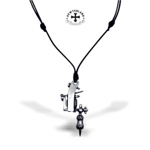 Pewterland Pendant 3D Tattoo Machine Kalung Mesin Tattoo 3 Dimensi Pria dan Wanita