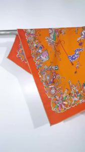 Vintage Aesthetic Silk Wool Square Scarf Hair Bands Neckerchief Female Satin Shawl Ribbon Headband Fashion Bandana Scarves2026