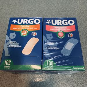 [CHÍNH HÃNG] Combo 10 cái Băng Keo Cá Nhân trong suốt băng thường Urgo Durable (Pháp) Độ Dính Cao