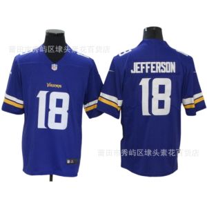 NFL Vikings ragbi Jersey bola seragam Minnesota viking Jersey dalam stok