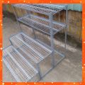 Kệ bậc thang sắt V lỗ 3 bậc_ 4 tầng (dạng vỉ ô lưới sắt ) để cây và hàng hóa. 
