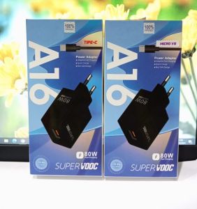 Charger OPP A16 80W Fast Charger Super VOOC Power Adapter