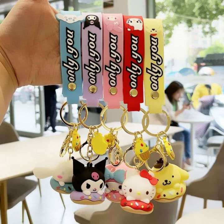 Sanrio Keychain Series Cinnamoroll My Melody Kuromi Hello Kitty Key ...
