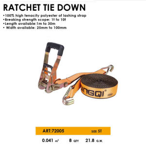 DINGQI Tali Tarik Kerek Rachet Tie Down Webbing Sling 5T 72005