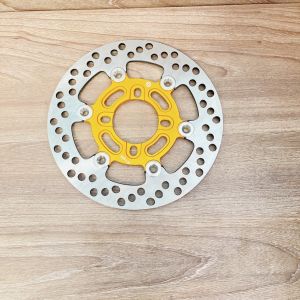 Đĩa rembo khoen inox 304 siêu sáng mẫu v2 size 220mm lắp như zin 4 lỗ thông dụng màu vàng