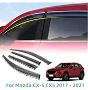 Mazda 2 3 6 Cx3 Cx30 Cx5 Cx7 Cx9 Mazda 6 Mugen 09-13 Door Visor High Grade Chrome Lining Injection Window Visor