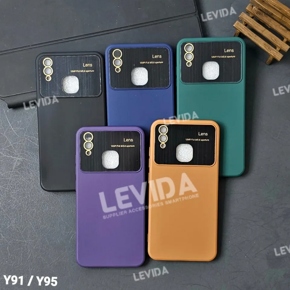 Produk terbaru] Wide Camera Lens Protector Silicone Case Vivo Y91