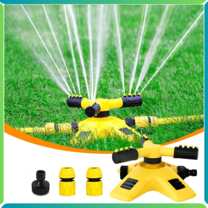 BERGARANSI LIUYI Penyiram Tanaman Otomatis Putar 360 Derajat 3 Sprinkler Spray - sprinkler penyiram tanaman air berputar 360 taman otomatis pertanian / kincir air putar petani murah plastik pertanian penyiram tanaman taman kebun / alat penyiram siram rump