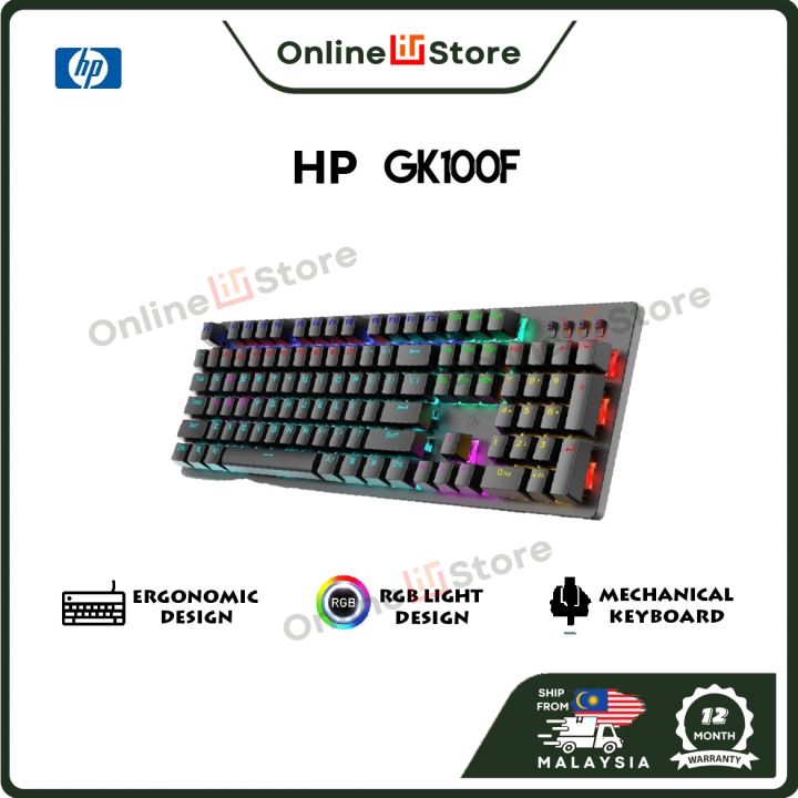 HP GK100F REAL WIRED MECHANICAL MIXED BACKLIGHT GAMING KEYBOARD WITH