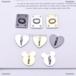 [COD] Cozyroom 1pc Self Adhesive Metal Heart Phone Charm Holder Mobile Phone Case Finger Ring Stand Hooks Buckle Charms Clasp Accessories New