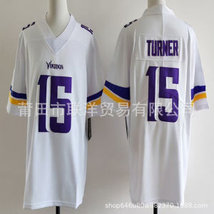 Viking rugby jersey second generation embroidered American-style short-sleeved top in stock
