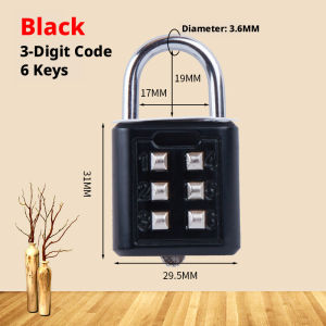 Digital Anti-thieft Padlock Waterproof Rust-proof Mini Lock For Home And Daily Personal Items