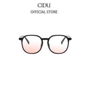 Kính Thời Trang Mắt Tròn Gọng Đen Cidu Mk32