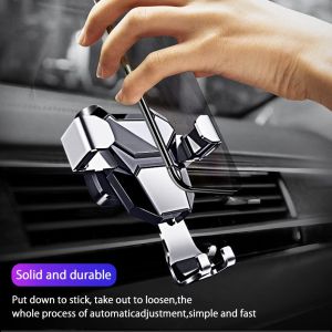 Ready Aircond Phone Stand Auto Lock Phone Holder Car Dashboard Mobile Handphone Pemegang