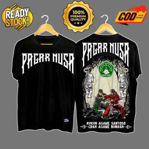 BAJU PAGAR NUSA MACAN PUTIH TERBARU / KAOS PAGAR NUSA SIMPEL KEREN / KAOS PAGAR NUSA LAWASAN