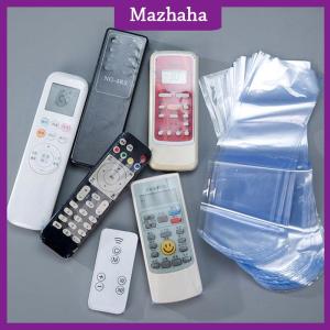 Mazhaha Transparent Heat Shrink Film Bag For TV Box Video Remote Control Waterproof Dustproof Protective Cover Protector Case
