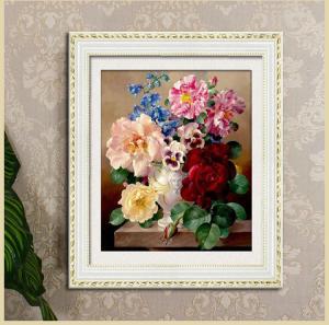 New Round Drill 5D DIY Diamond Painting “Flower Chart vase rose Peony landscape painting” 3DEmbroidery Cross Stitch 5D Home Decor