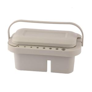 ถังใส่แปรงล้างจานน้ำยาทำความสะอาดพู่กันแต่งเล็บ3 In 1ถังใส่ปากกาศิลปะถังที่ปัดน้ำฝนถังใส่แปรงแต่งหน้าพร้อมฝาปิด