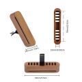 LAZALAI Lasting Aroma Car Perfume with 10 Refill Sticks Solid Wood Vent Clip Car Diffuser Car Interior. 