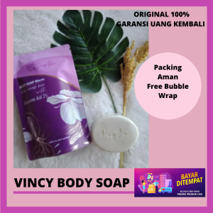 VINCY GLOW BODY SOAP / SABUN PEMUTIH BADAN ANTI DEBU & KOTORAN / BODY SOAP WHITENING VINCY GLOW - Serpet by Vincy / Sabun khusus area kewanitaan / Sabun Miss V