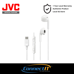 JVC HA-FR17UC USB-C Earphones With IPX2 Water Resistance DAC Remote Controls & Microphone Type C Earphone