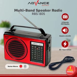 Advance RBS805 Speaker Radio FM Portable Subwoofer Multimedia Super Bass Aktif - FREE ONGKIR