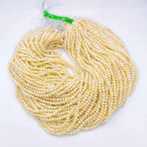 ลูกปัดมุกแท้ ลักษณะiทรงกลม Peach Pearl ขนาด 3 mm - (LZ-0669)