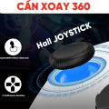 Tay cầm chơi game S102 - 2025 độ cần Hall Joystick xoay 360 kết nối bluetooth, Receiver 2.4G có 2 nút Macro gán Skill. 