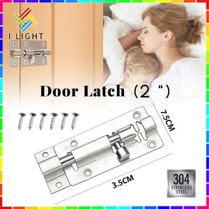 (Fast delivery)COD 304 Stainless Steel Door Latch&Bolts Gate Anti-theft Security Door Bolt