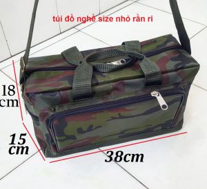 [ Khoá inox siêu dày ] TÚI ĐỒ NGHỀ NGANG NHỎ DÀY HAI LỚP CAO CẤP HÀNG CÔNG TY