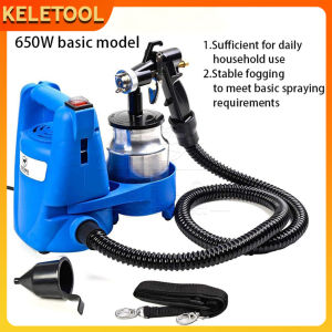 1100W Electric Paint Spray Gun 1000ml Aluminium Container Copper Nozzle Portable Paint Sprayer For Home Indoor Outdoor
