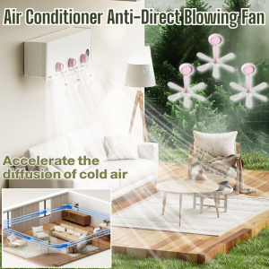 Air Conditioner Anti-Direct Blowing Fan Air Conditioning Windshield Anti-Direct Blowing Suction Cup Install Free