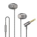 SoundMAGIC E11 Wired Earbuds  No Microphone HiFi Stereo Earphones Noise Isolating in Ear Headphones Powerful Bass Tangle Free Cord Black or Gunmetal. 