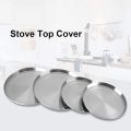 Electric Stove Covers, Stove Eye Covers Set Of 4, Stainless Steel Stove Gap Covers Cooker, Stove Top Covers For Electric Stove, Kitchen Stove Top Covers Cooker For Gas Burners. 