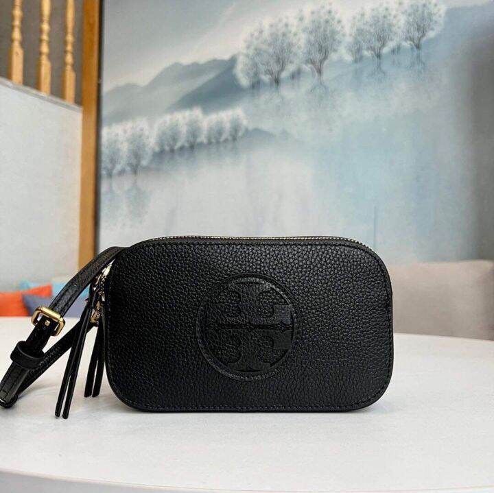 Tory burch pebbled hot sale leather crossbody