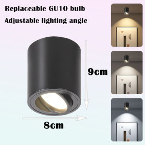 Tri-color GU10 Downlight Surface LED Spotlight Ceiling Light for Living Room Ceiling Lamp Kitchen Bedroom Home Decoration
