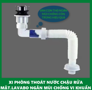 Xi Phông Chậu Rửa Mặt Ngăn Mùi Hiệu Quả Lavabo con thỏ ngăn mùi