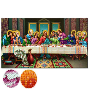 5d Last Supper Diamond mosaic Jesus Christian Full round diamond Embroidery rhinestone diy Diamond painting cross stitch religion