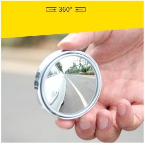 Gương cầu lồi ô tô tráng có viền bạc xoay 360 độ