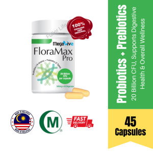 MEGALIVE FloraMax Pro (45s) | 19-Strain Probiotics + Prebiotics 20 Billion CFU