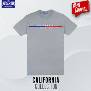 AQUANINE อควาไนน์ เสื้อยืดผู้ชาย เสื้อยืดผู้หญิง รุ่น California เสื้อคอตตอน มินิมอล สตรีท ใส่สบายตัว ไม่ร้อน ลิขสิทธิ์แท้
