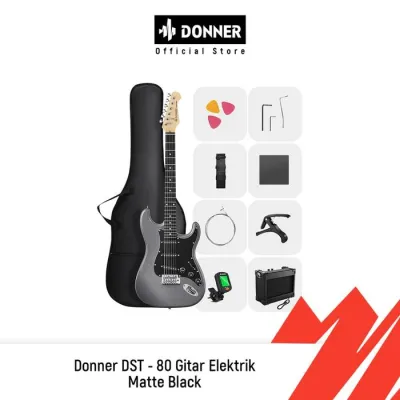 Donner DST-80 Electric Guitar - Matte Black