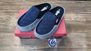 Slop Ardiles Decade Sporty Knit Mesh Sandal Pria Warna Abu-abu/Hitam