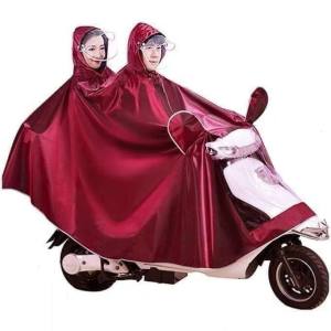 Áo mưa phản quang vải dù 1 đầu và 2 đầu siêu bền - áo mưa đỏ - áo mưa xanh